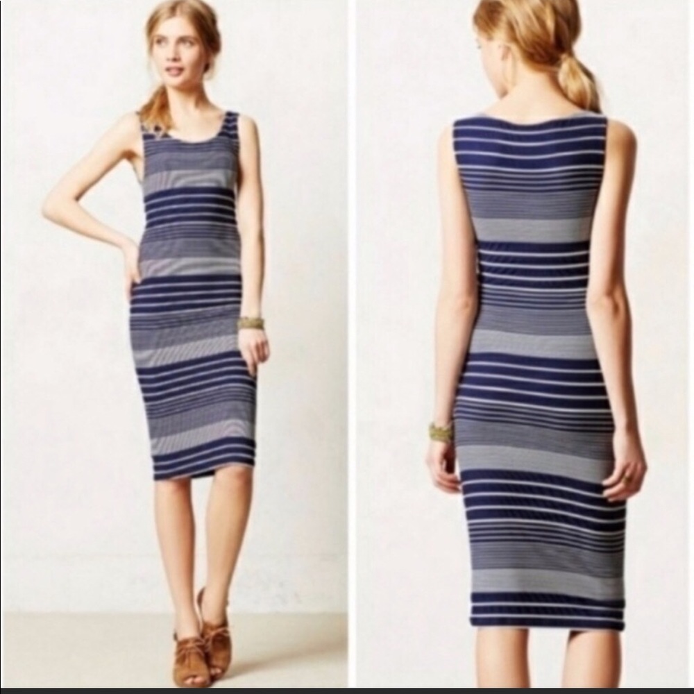 Anthropologie Maeve striped sleeveless dress small